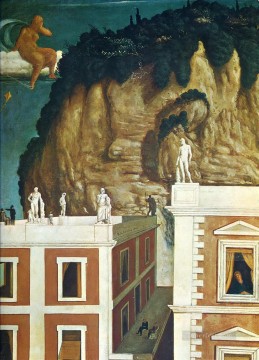 抽象的かつ装飾的 Painting - 奇妙な旅行者 1922 ジョルジョ・デ・キリコ シュルレアリスム